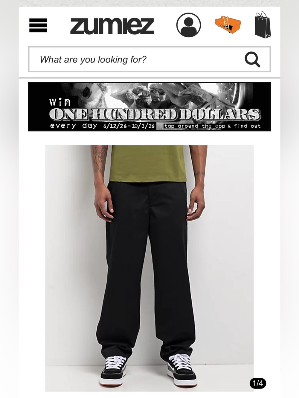 Empyre Black Straight-Leg Men's Pants
